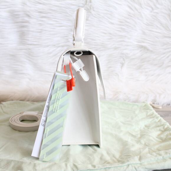 Off-White Meteor Shower Jitney 2.8 Top Handle Satchel Crossbody Bag New - Picture 5 of 16